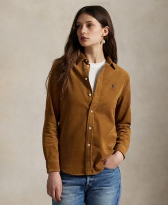 Polo Ralph Lauren Женская хлопковая рубашка из вельвета Classic-Fit