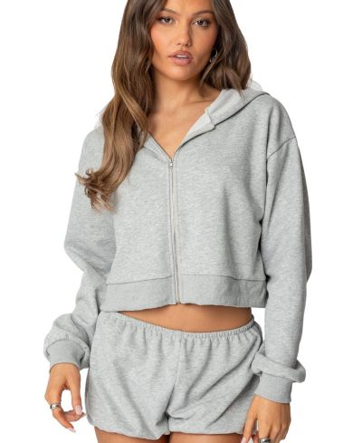 Женское худи Edikted Robina Zip Up Hoodie