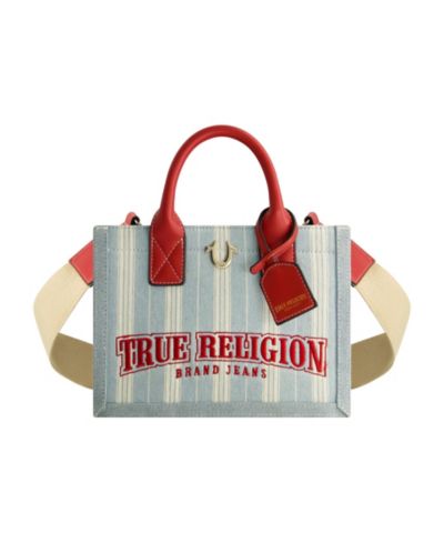 True Religion Denim Stripe Modern Tote сумка