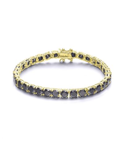 Браслет Genevive Classic Sterling Silver Radiant Cubic Zirconia Tennis