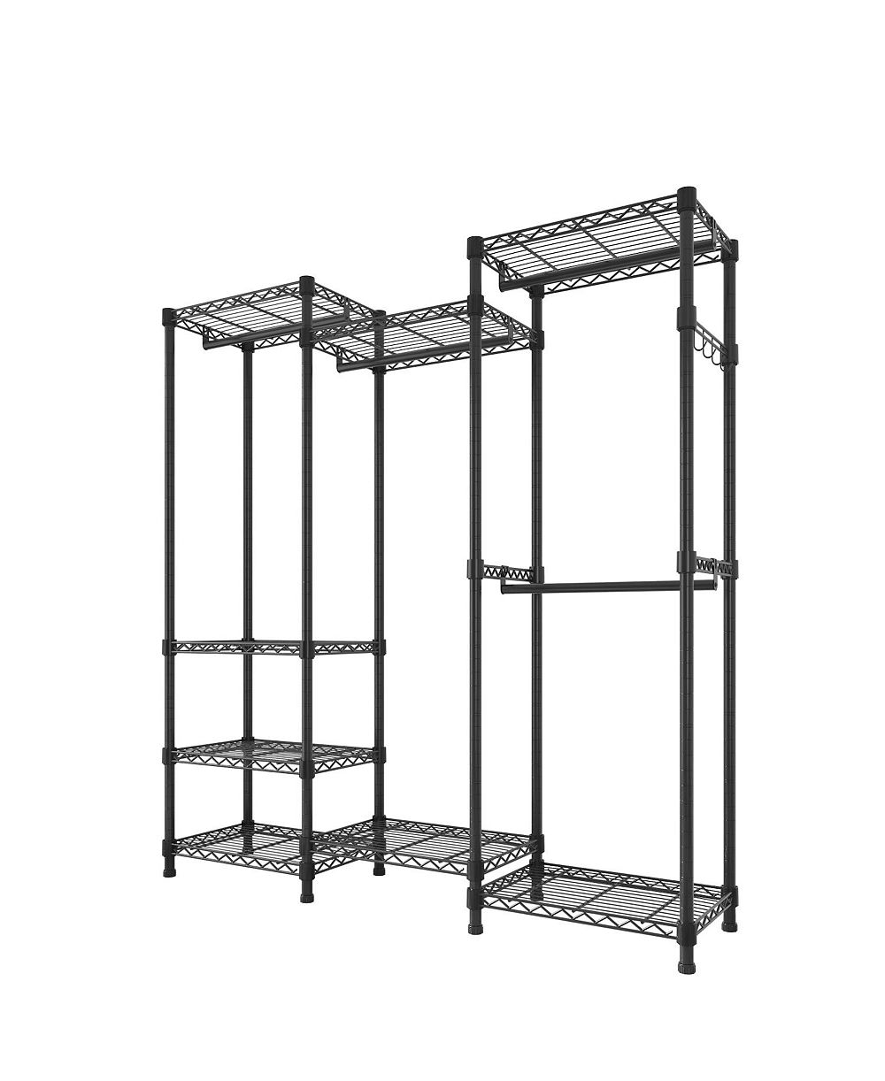 Slickblue Wire Garment Rack for Easy Clothing Storage and Organization
