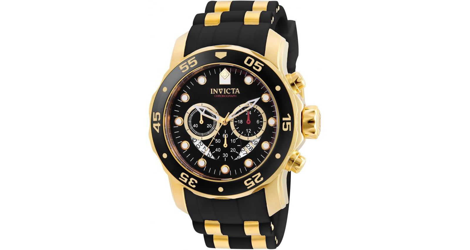 Invicta Men's 6981 Pro Diver Quartz Multifunction Black Dial Watch