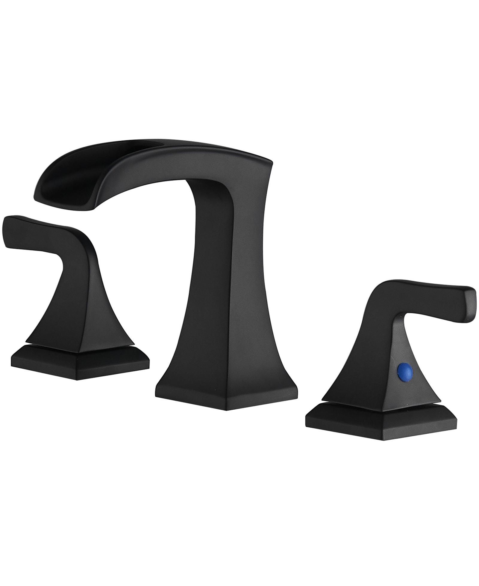 Greenspring 8 in. Widespread 2-Handle Waterfall Bathroom Sink Faucet