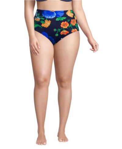 Navy/exploded poppy floral