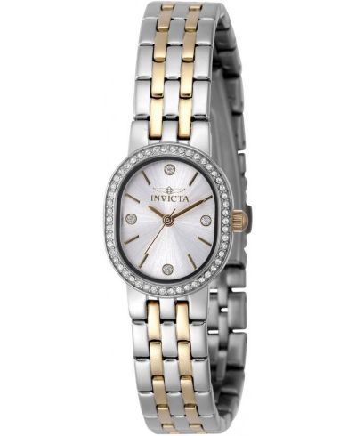 Invicta Women's 48136 Angel Quartz 3 Hand Silver Dial Watch