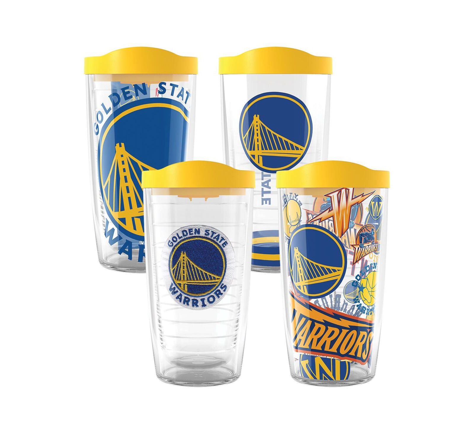 Набор стаканов Tervis Tumbler Golden State Warriors Four-Pack 16oz. Classic Tumbler Set