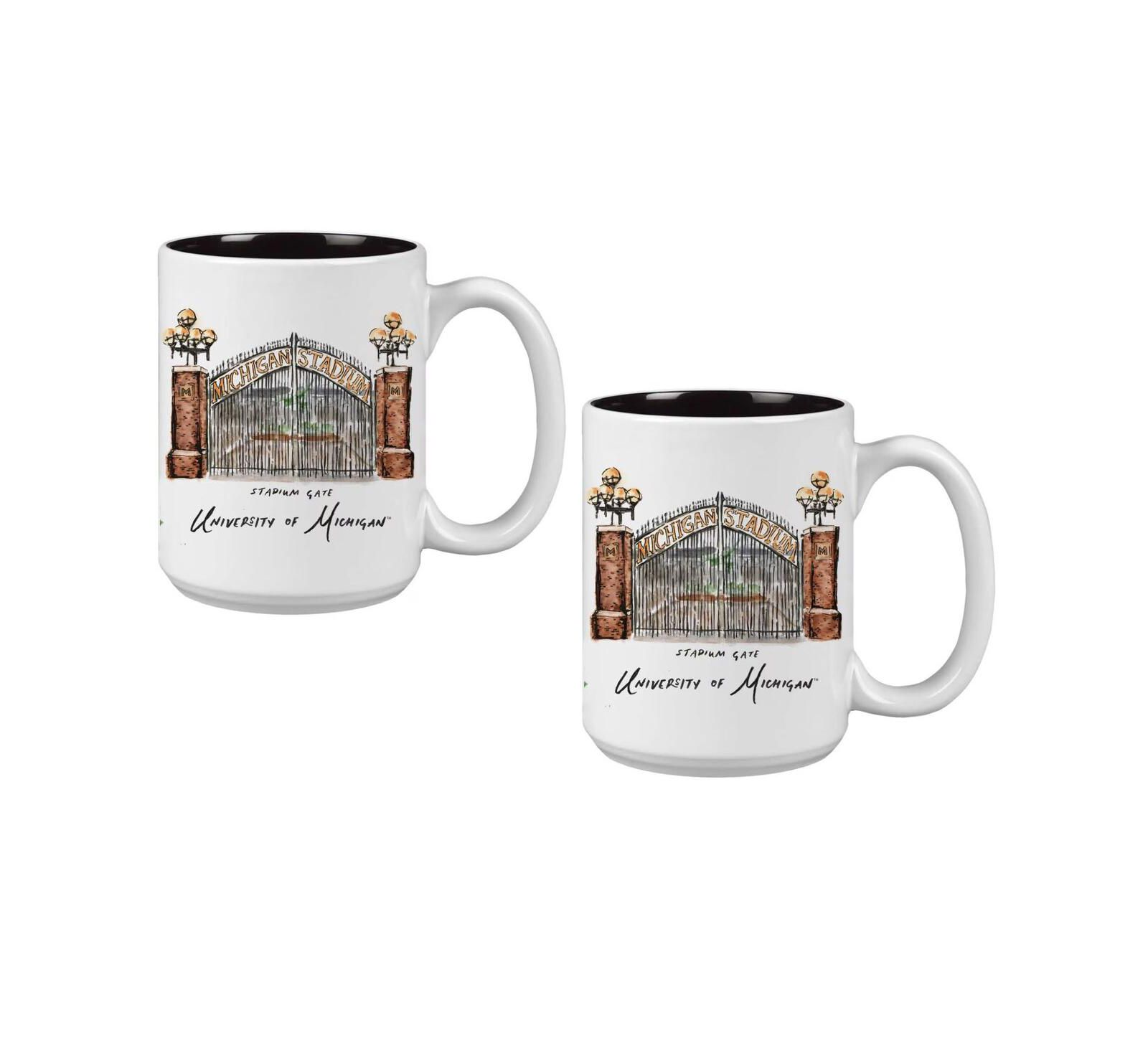 Indigo Falls Michigan Wolverines 2-Pack 15oz. Laura Wilcox University Mug Set