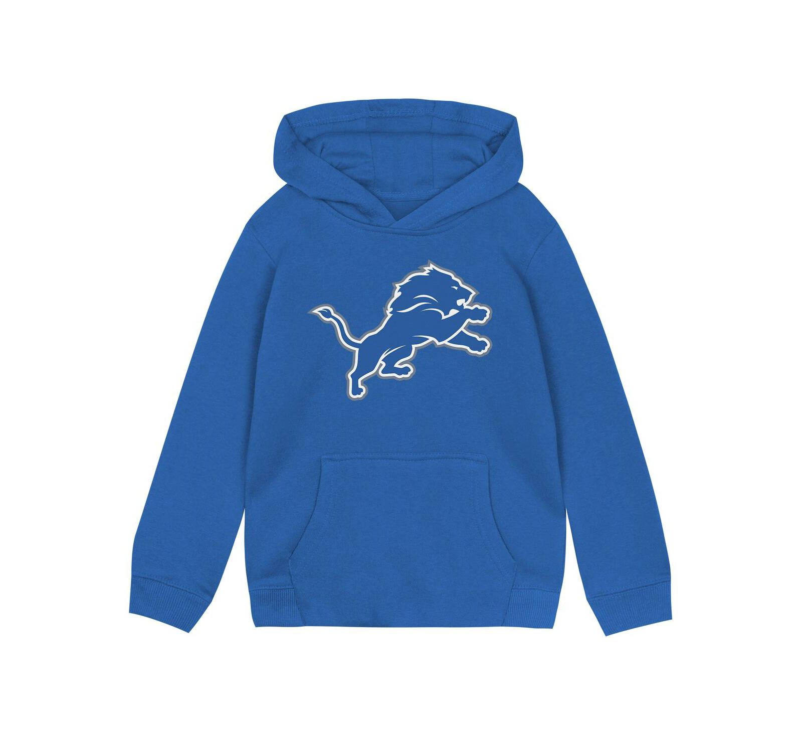 Детское худи Outerstuff с логотипом Detroit Lions, синее