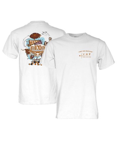 Blue 84 Men's and Women's White Texas Longhorns First SEC Game Matchup T-Shirt