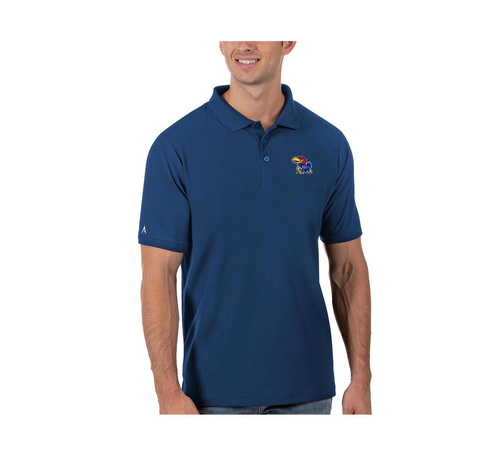 Antigua Men's Royal Kansas Jayhawks Legacy Pique Polo