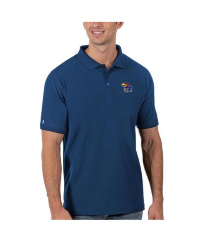 Мужское поло Antigua Royal Kansas Jayhawks Legacy Pique