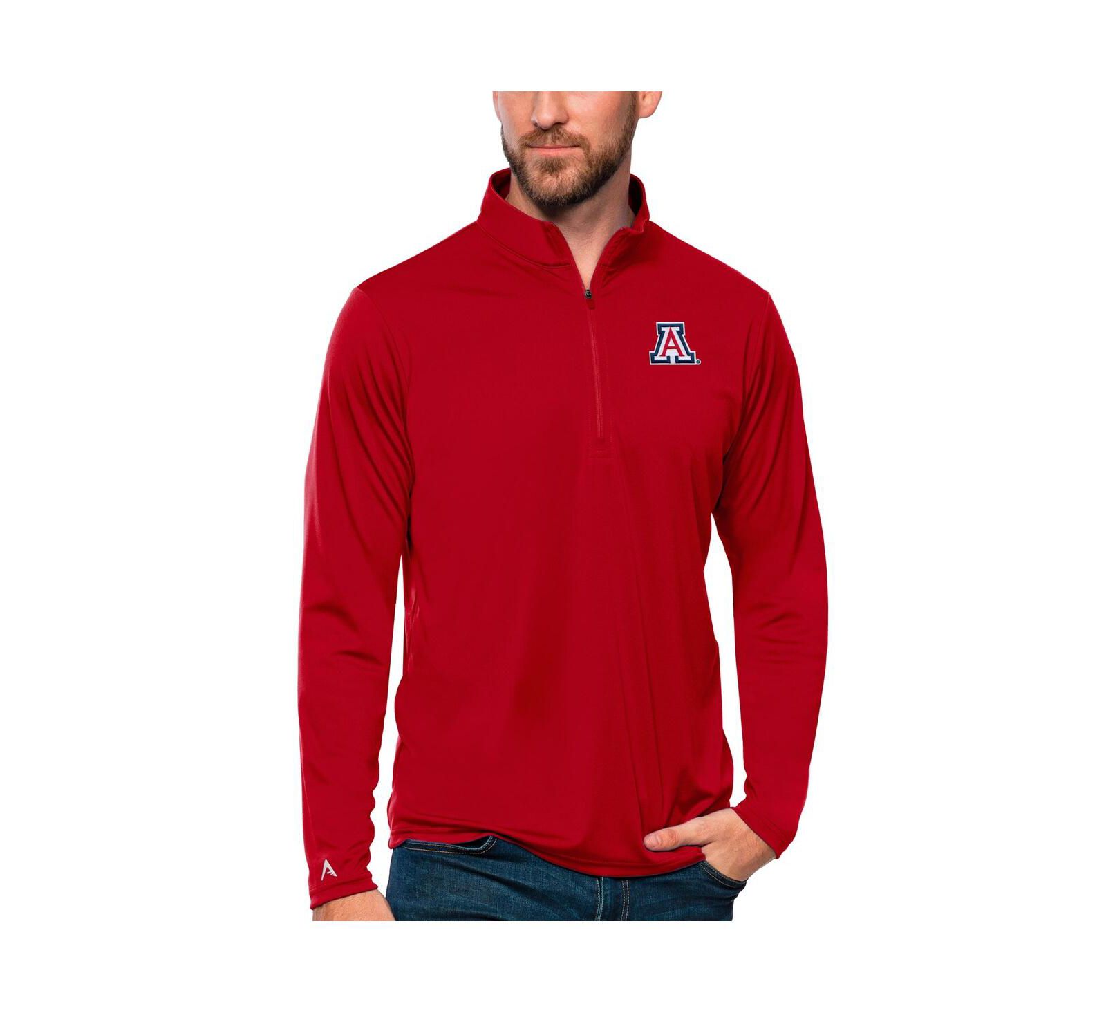 Мужской джемпер Antigua Arizona Wildcats Tribute Quarter-Zip, Red