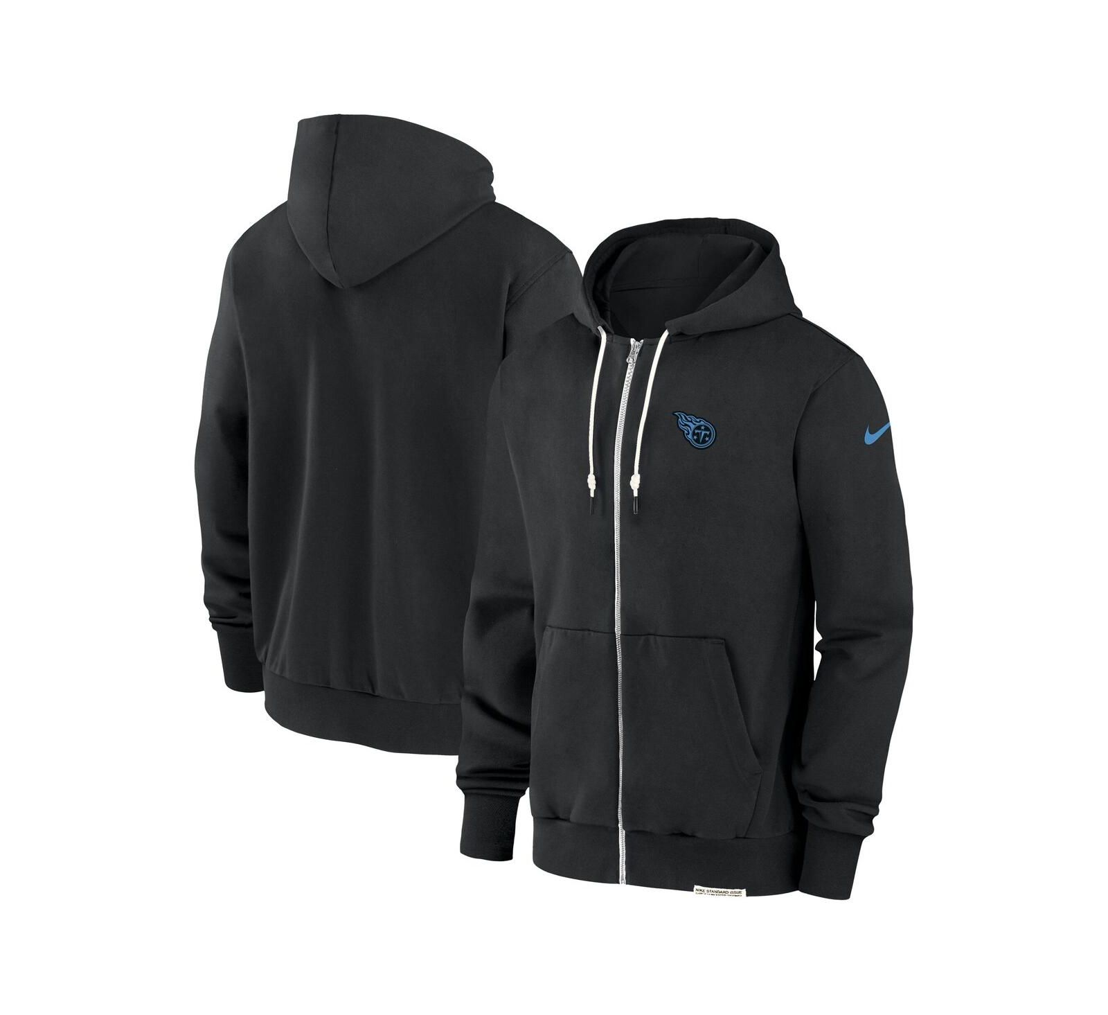 Nike Men's Black Tennessee Titans Sideline Performance Full-Zip Hoodie Jacket