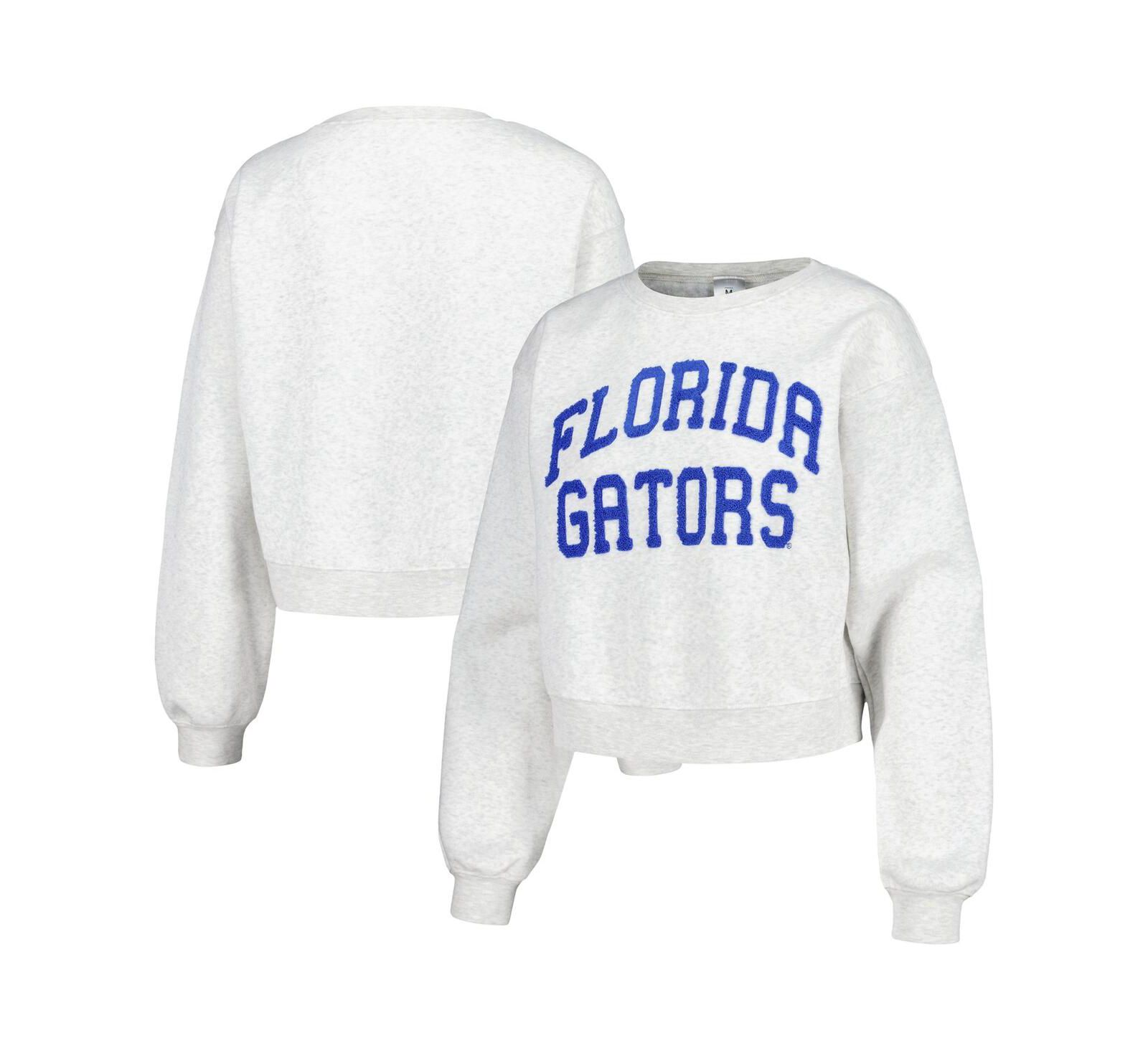 ZooZatz женский укороченный свитшот Florida Gators Core Chenille цвета oatmeal