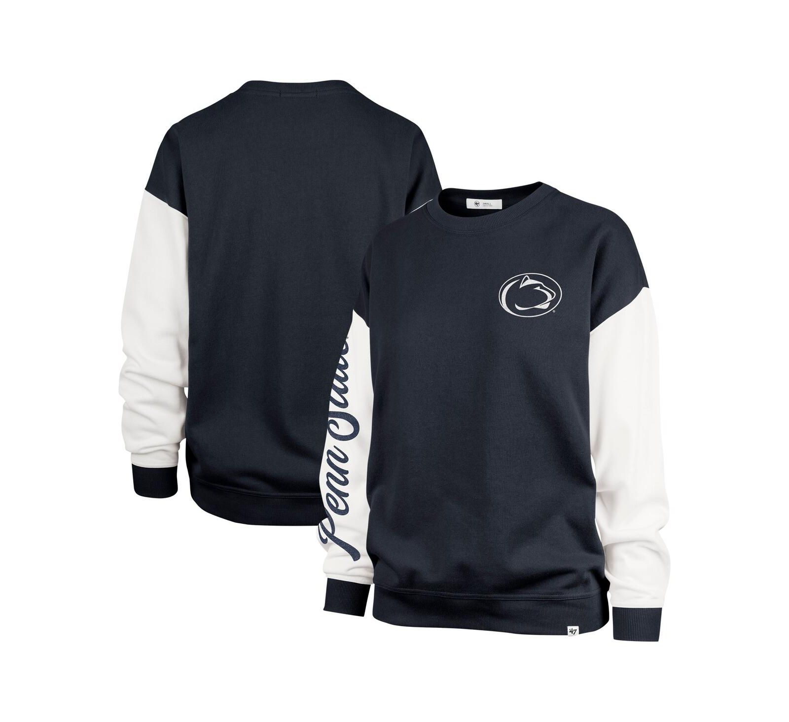 '47 Brand женский свитшот Navy Penn State Nittany Lions Double Header Rise Andie