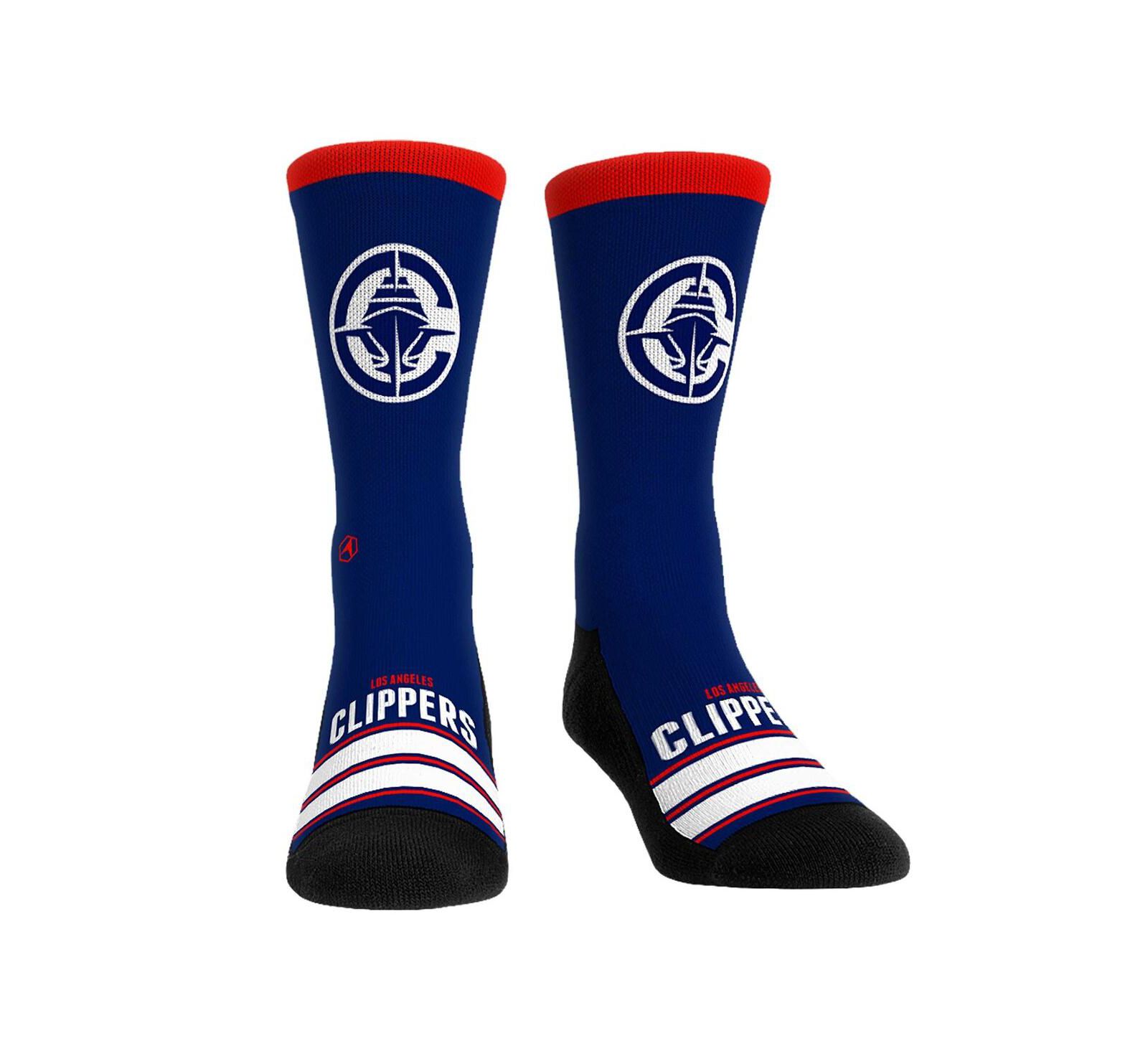 Rock 'Em Men's and Women's LA Clippers Gametime Stripe Crew Socks