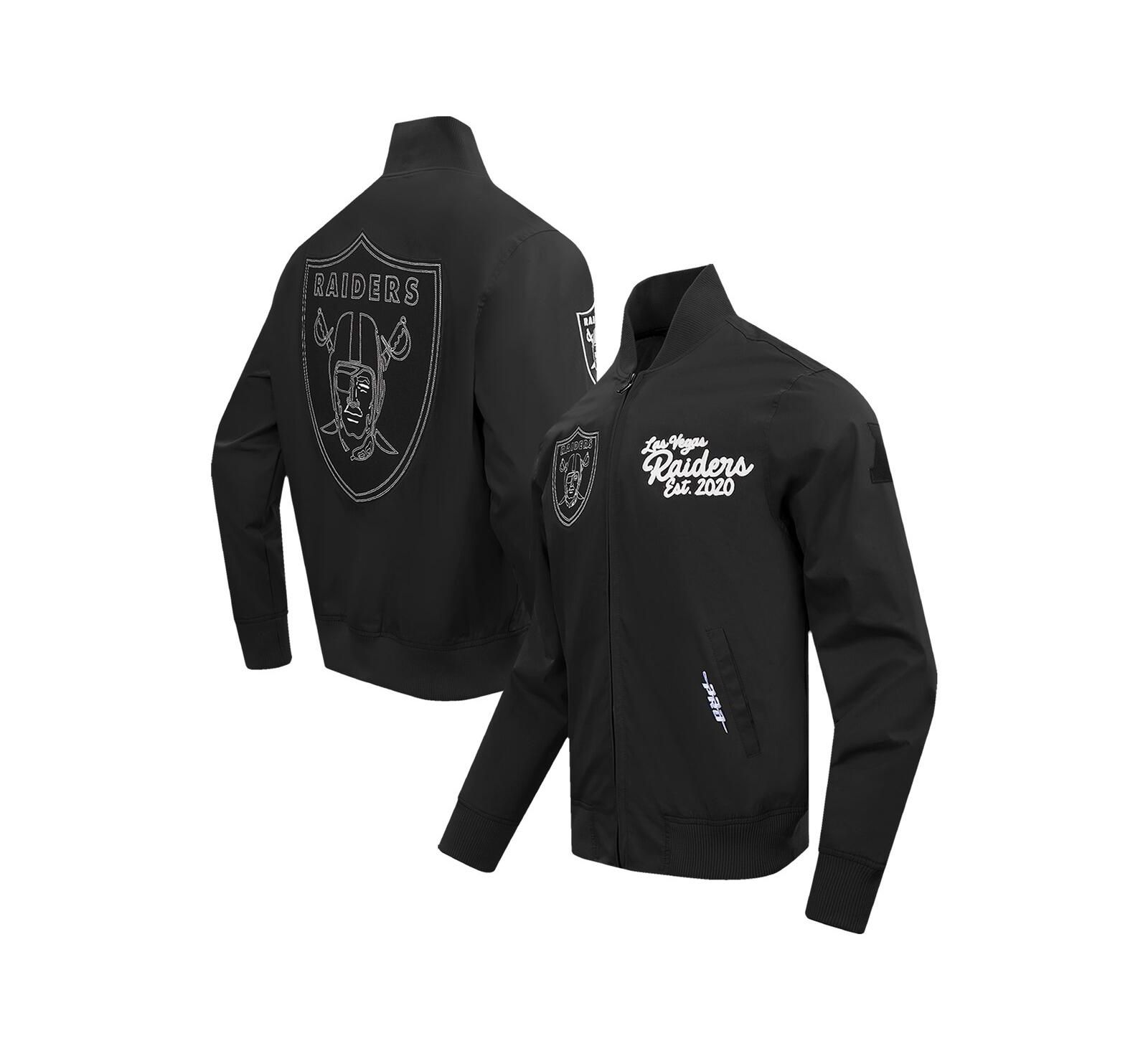 Мужская куртка Pro Standard Black Las Vegas Raiders Paint The City Twill Full-Zip
