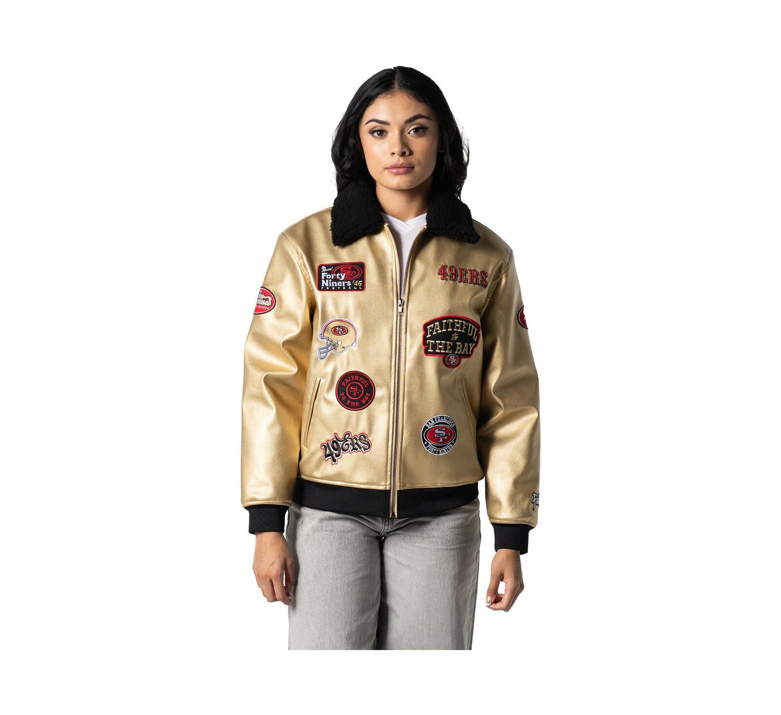 Мужская и женская куртка The Wild Collective Gold San Francisco 49ers Full-Zip Jacket