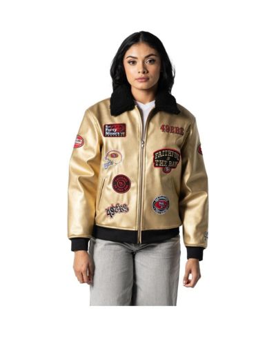 Мужская и женская куртка The Wild Collective Gold San Francisco 49ers Full-Zip Jacket