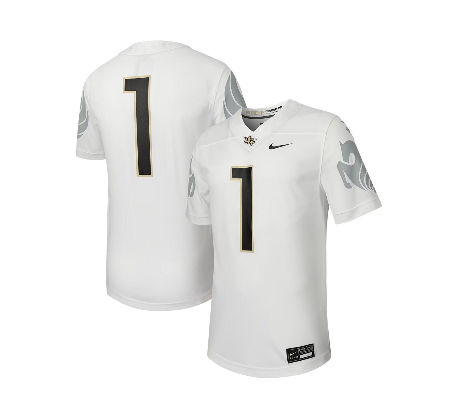 Мужская реплика футбольной джерси Nike 1 White UCF Knights Untouchable