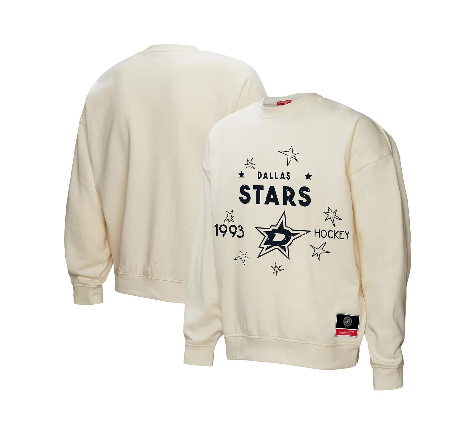 Женский джемпер Mitchell & Ness Cream Dallas Stars Logo 3.0 Pullover
