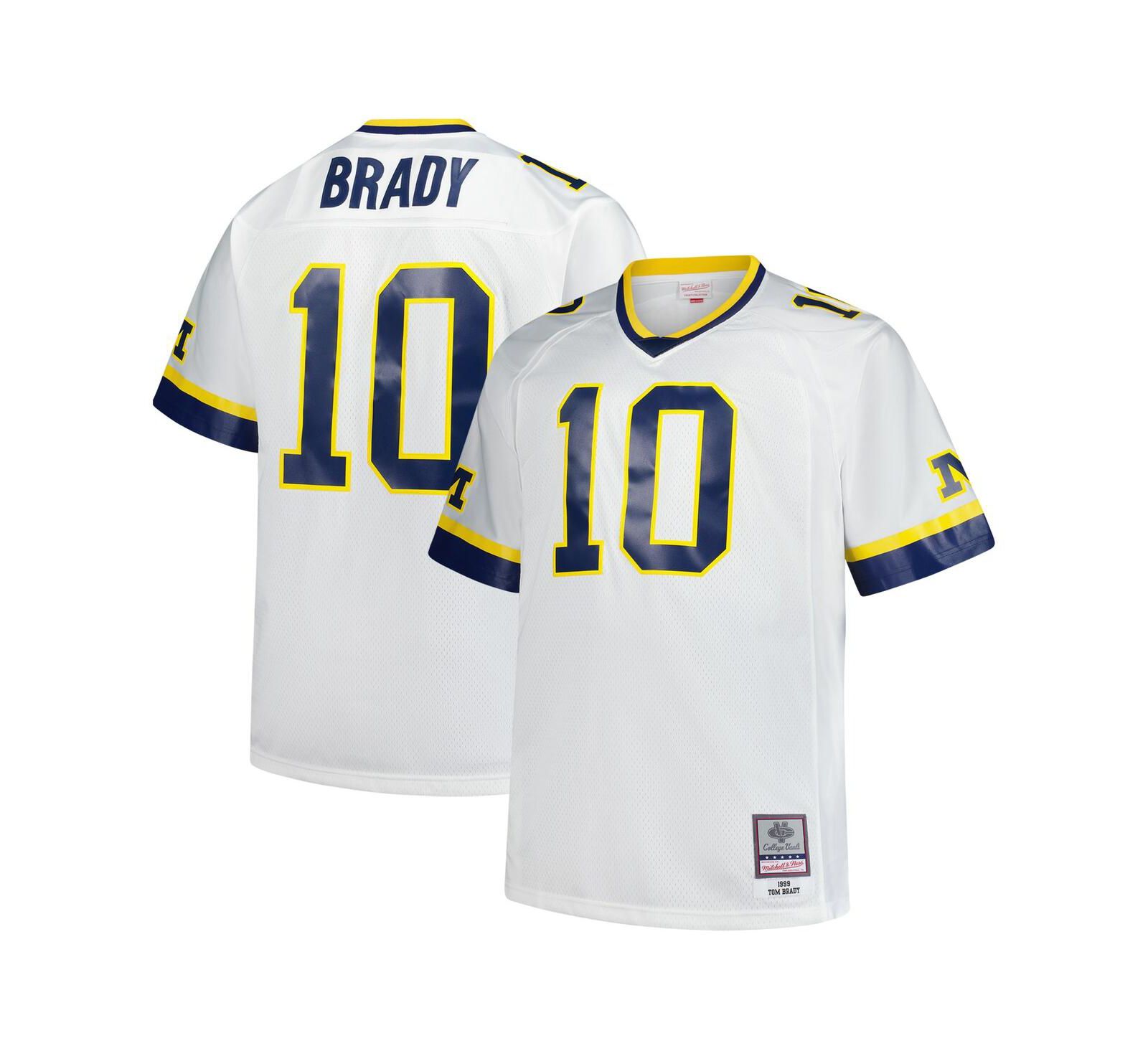Mitchell & Ness Мужская джерси Tom Brady Michigan Wolverines Legacy, белая