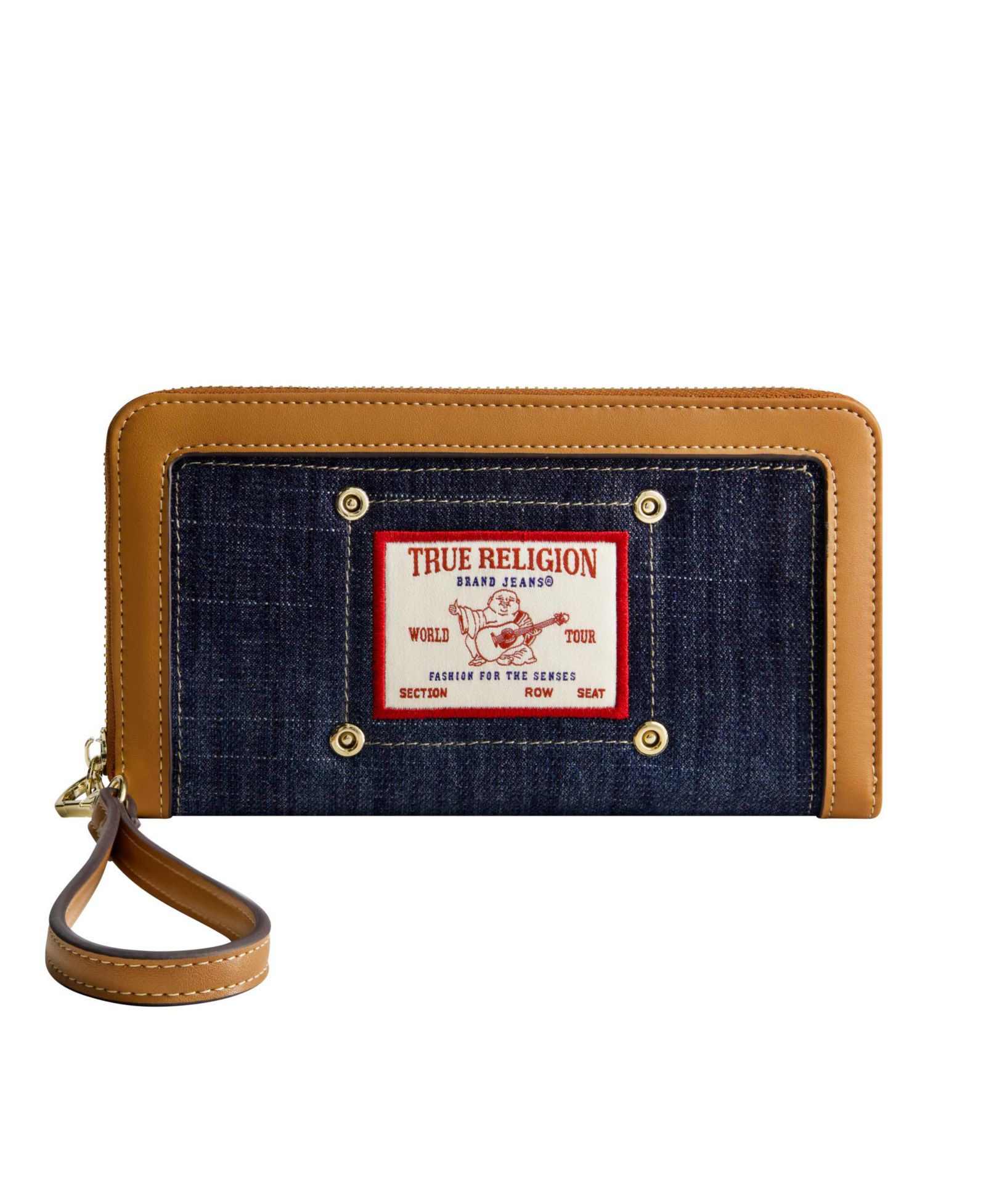 Клатч True Religion Buddha Patch Zip Around Wristlet