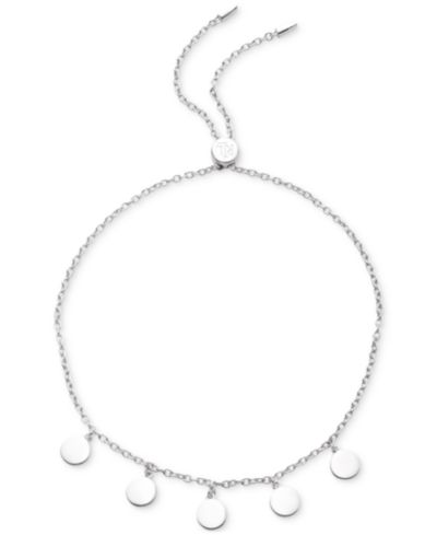 Lauren Ralph Lauren браслет-слайдер Sterling Silver Disc регулируемый