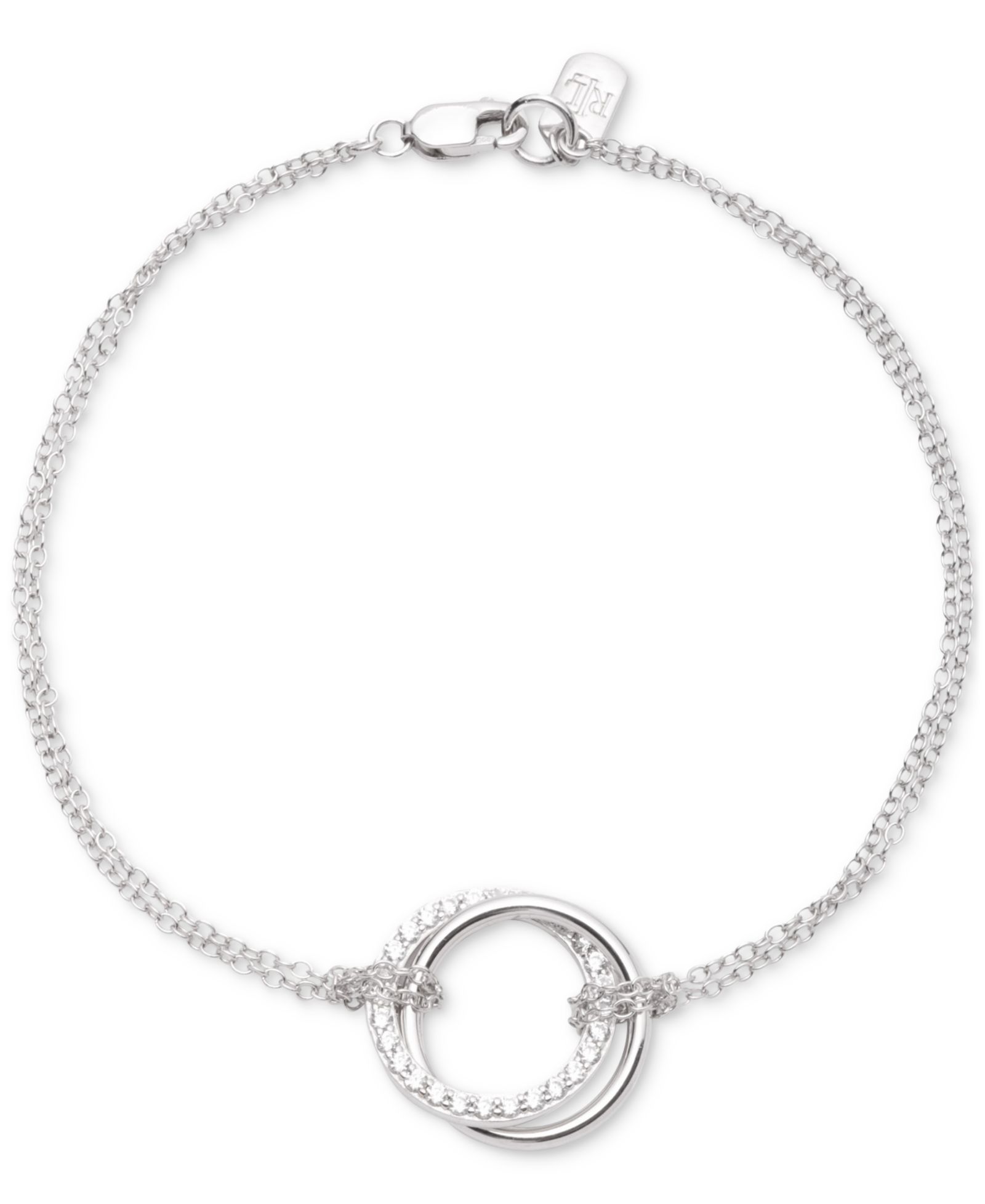 Lauren Ralph Lauren Sterling Silver Cubic Zirconia Pavé Flex Bracelet