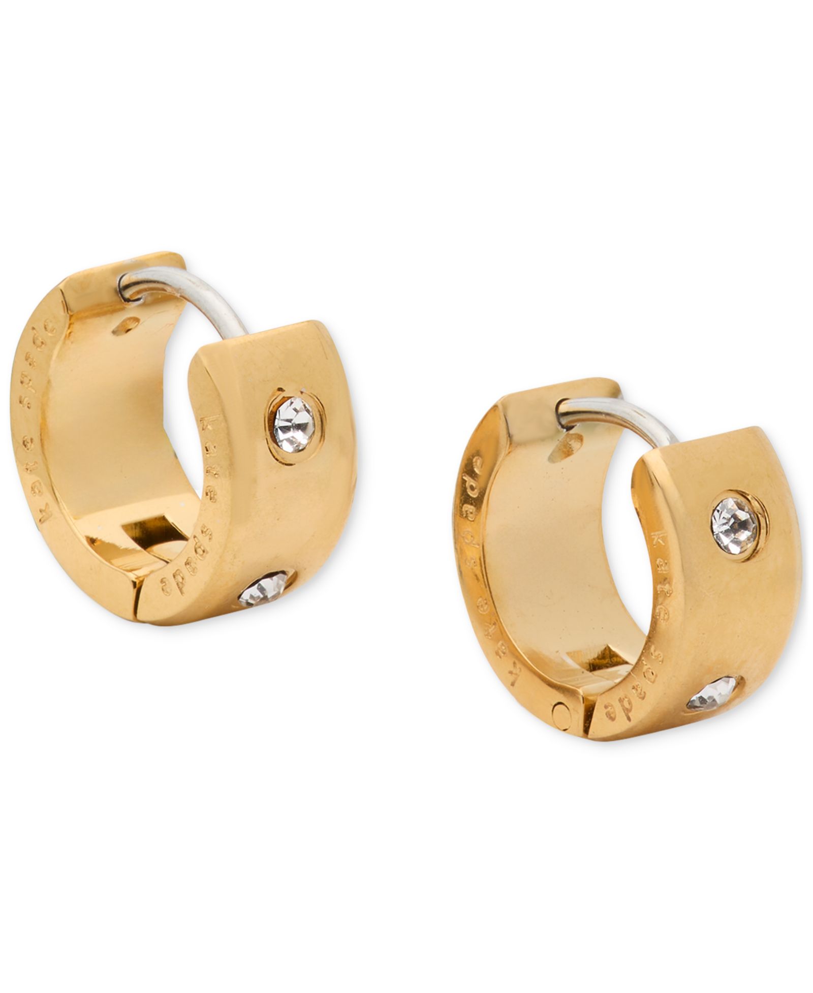 Kate Spade New York Маленькие массивные серьги-кольца с паве, 0.5"