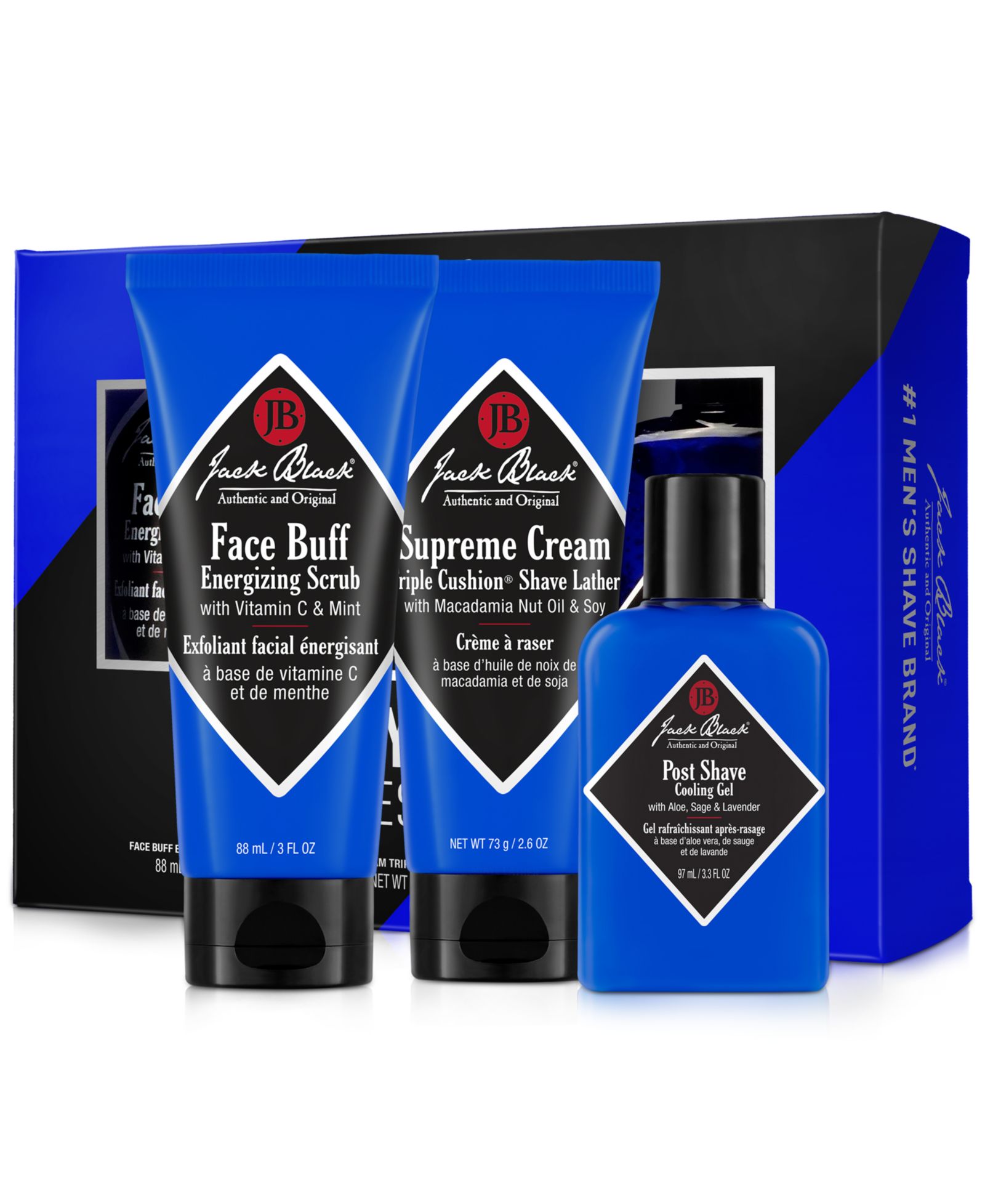 Набор для бритья Jack Black 3-Pc. Three You Need Shave Essentials
