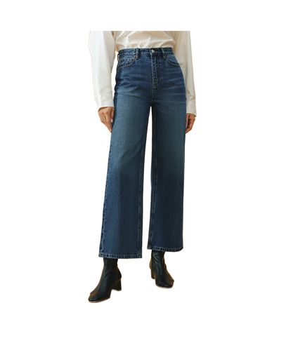 Hey Joanie Women's The Cityer Crop Wide Jeans