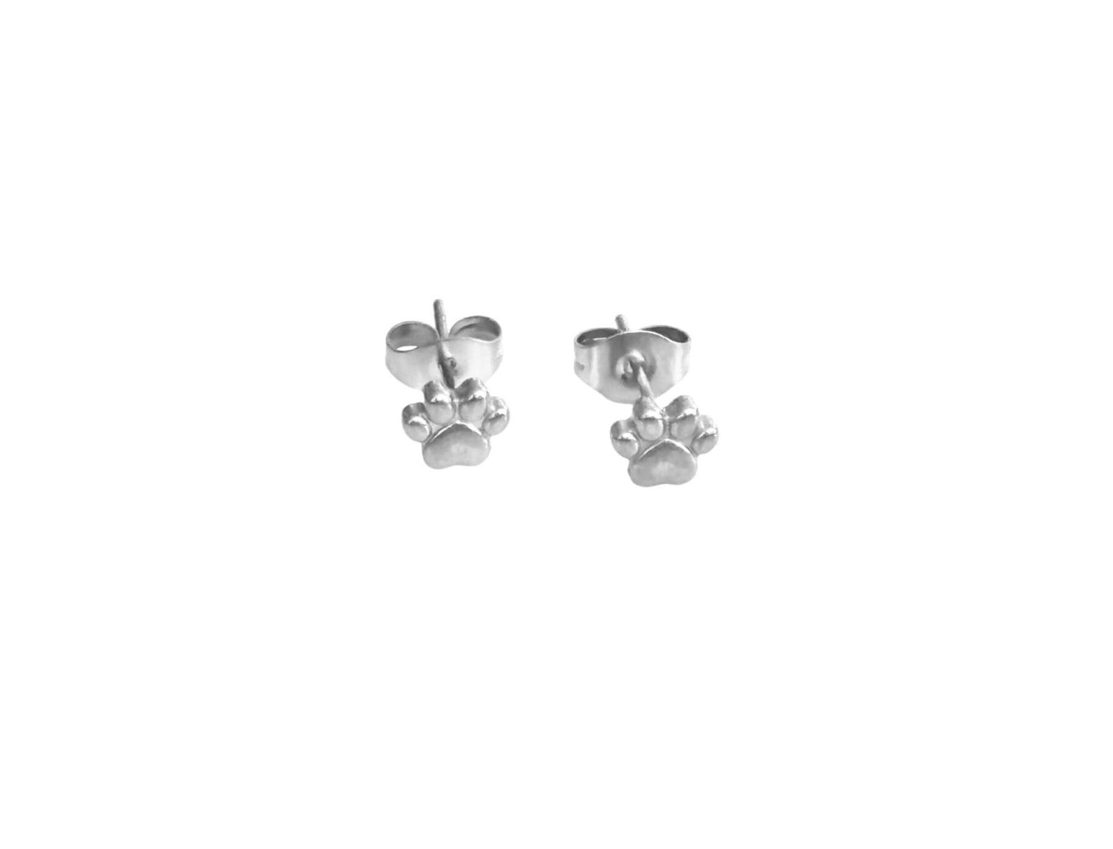 Pawfect Mini Paw Print Stud Earrings