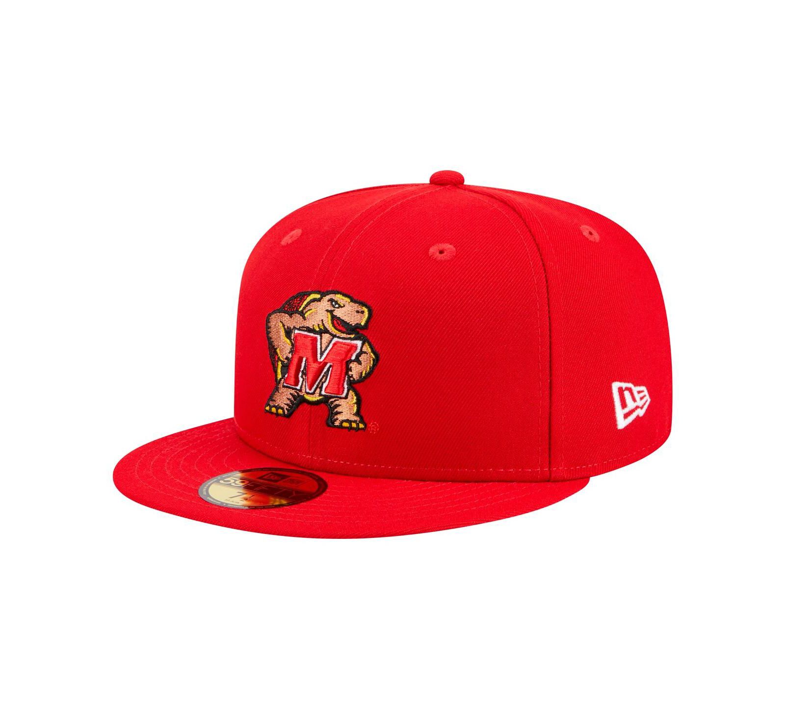 New Era Men's Red Maryland Terrapins 59FIFTY Fitted Hat