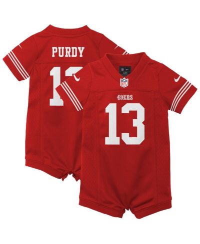 Nike Ромпер-джерси для мальчиков и девочек Scarlet Brock Purdy San Francisco 49ers