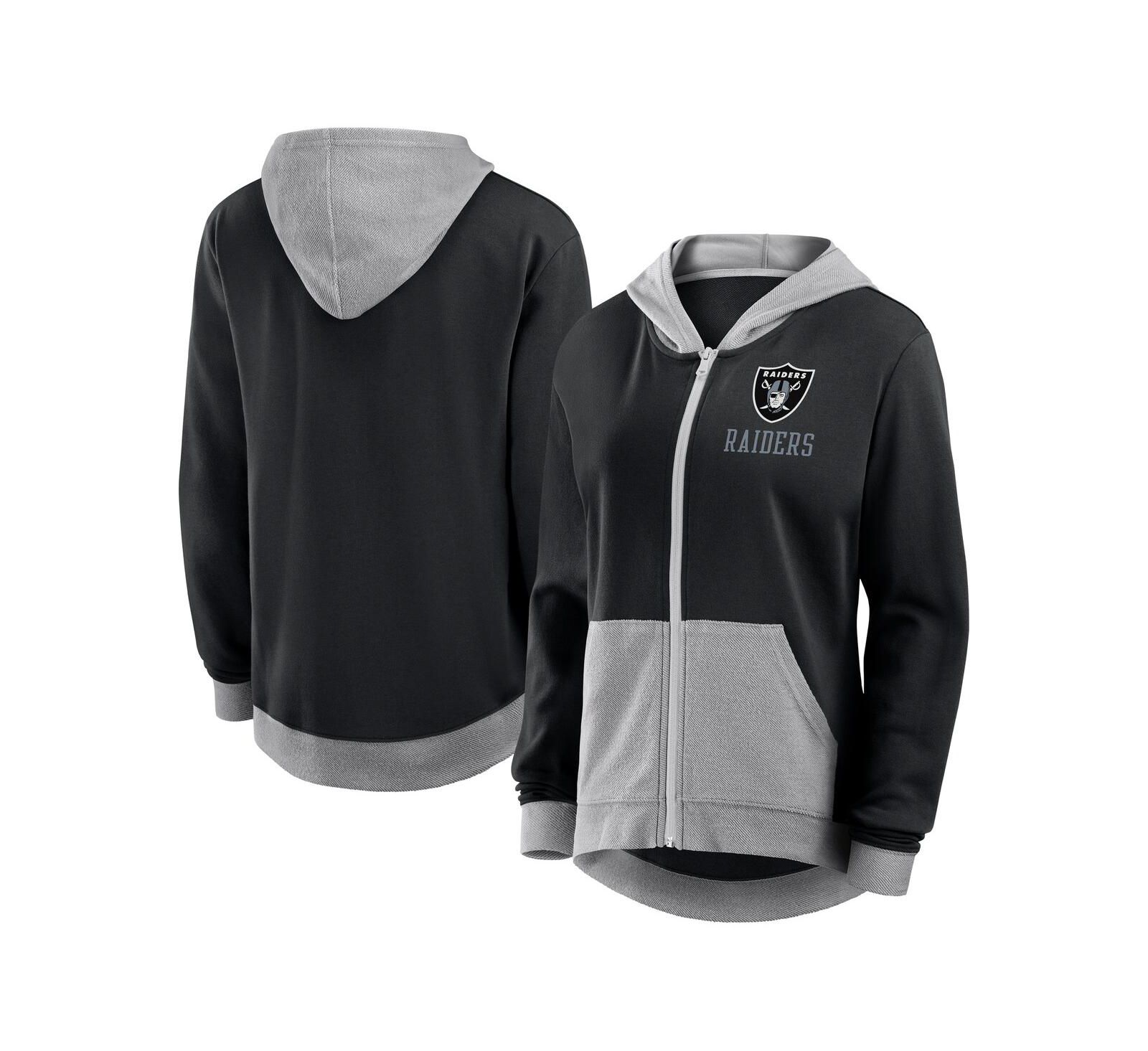 Fanatics Женский Black Las Vegas Raiders Hit It Full-Zip Hoodie