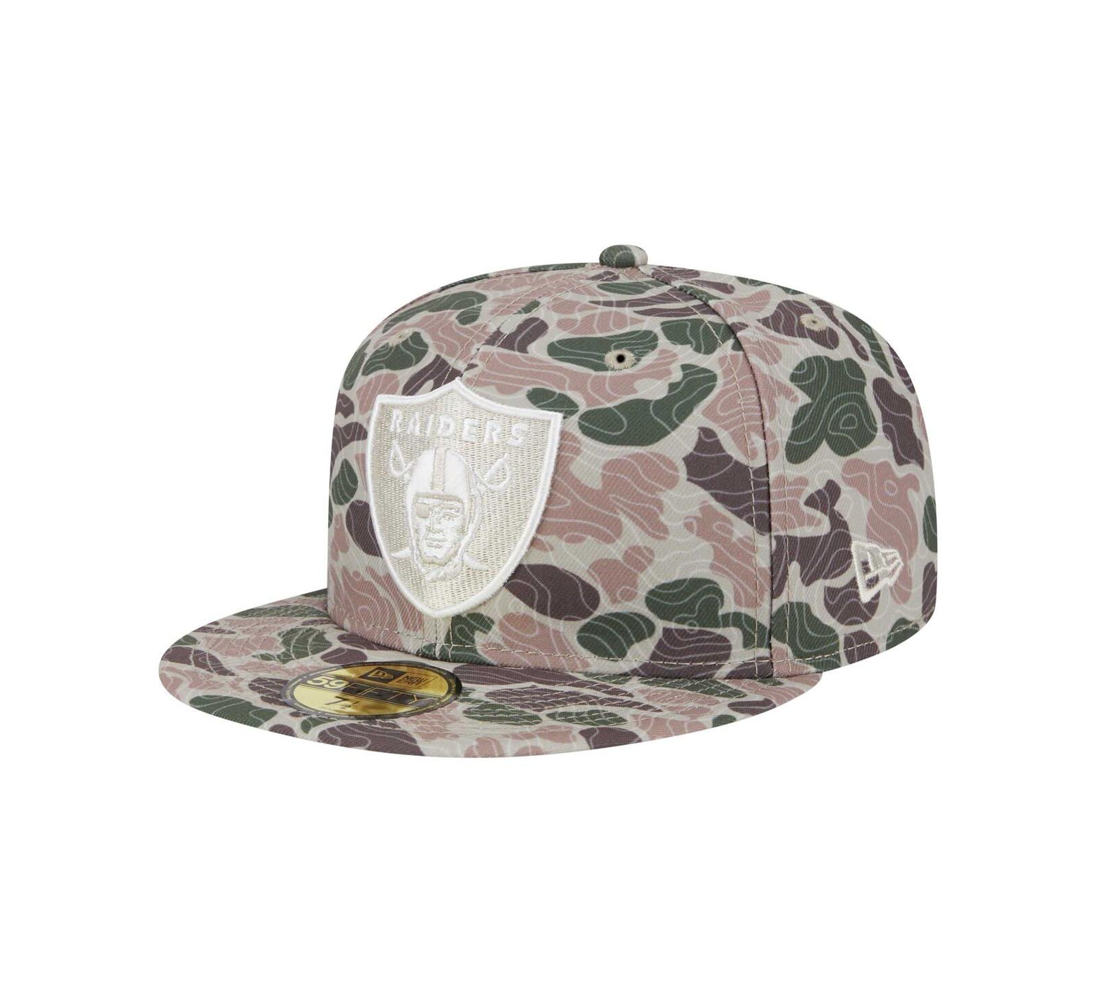 New Era Men's Camo Las Vegas Raiders Geo 59FIFTY Fitted Hat