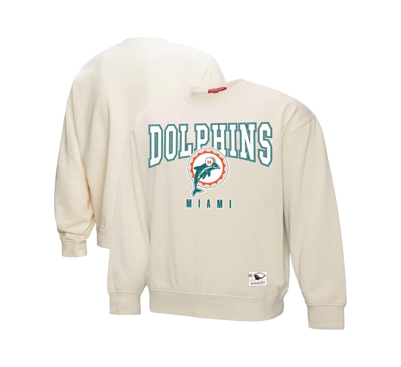 Mitchell & Ness Женский свитшот Mitchell & Ness Miami Dolphins Fandom Fleece Pullover