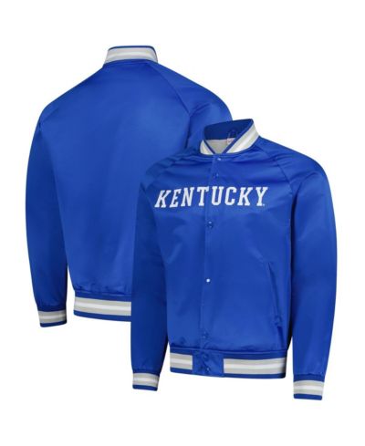 Mitchell & Ness Мужская атласная куртка-раглан Royal Kentucky Wildcats Lightweight Full-Snap