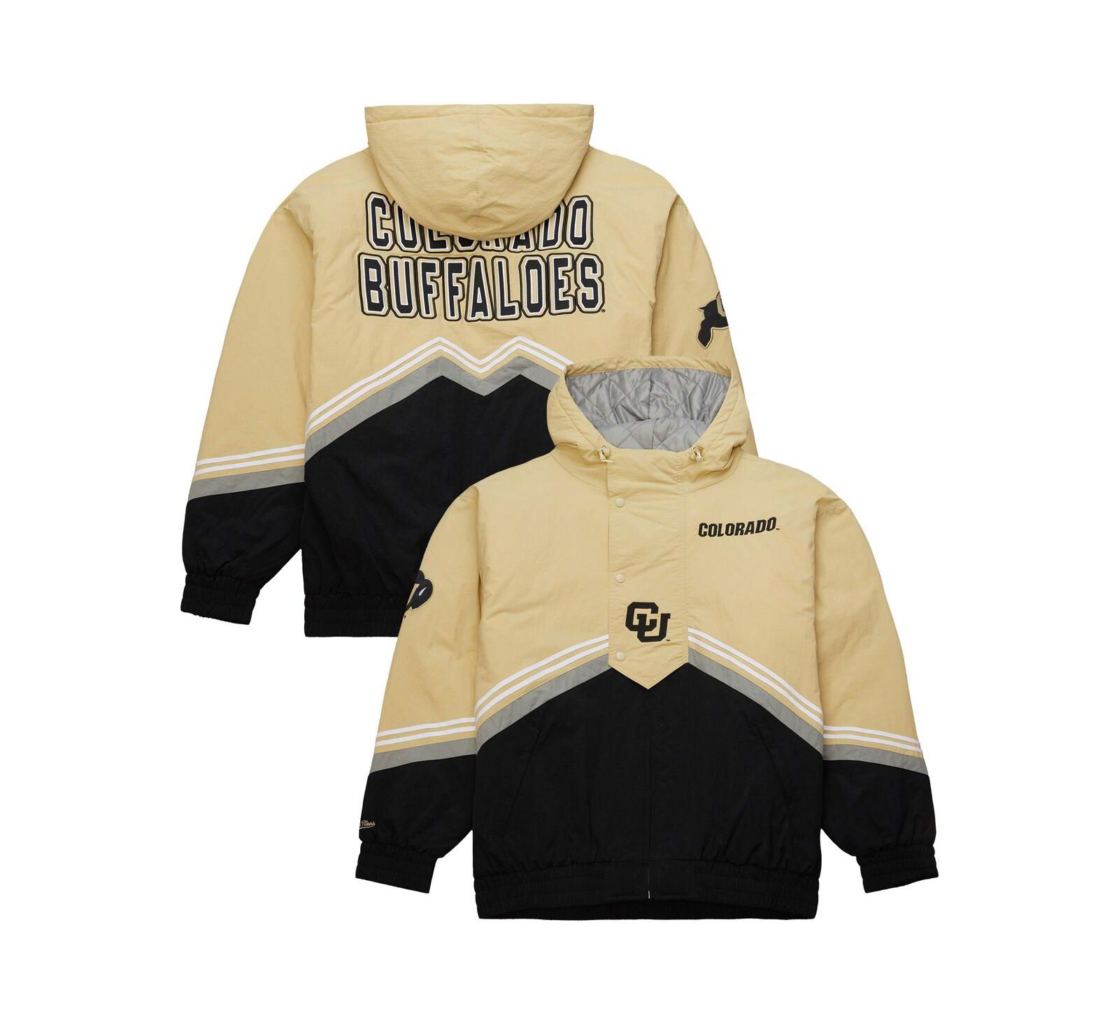 Mitchell & Ness Men's Gold/Black Colorado Buffaloes Throw It Back Retro Full-Zip Windbreaker Jacket