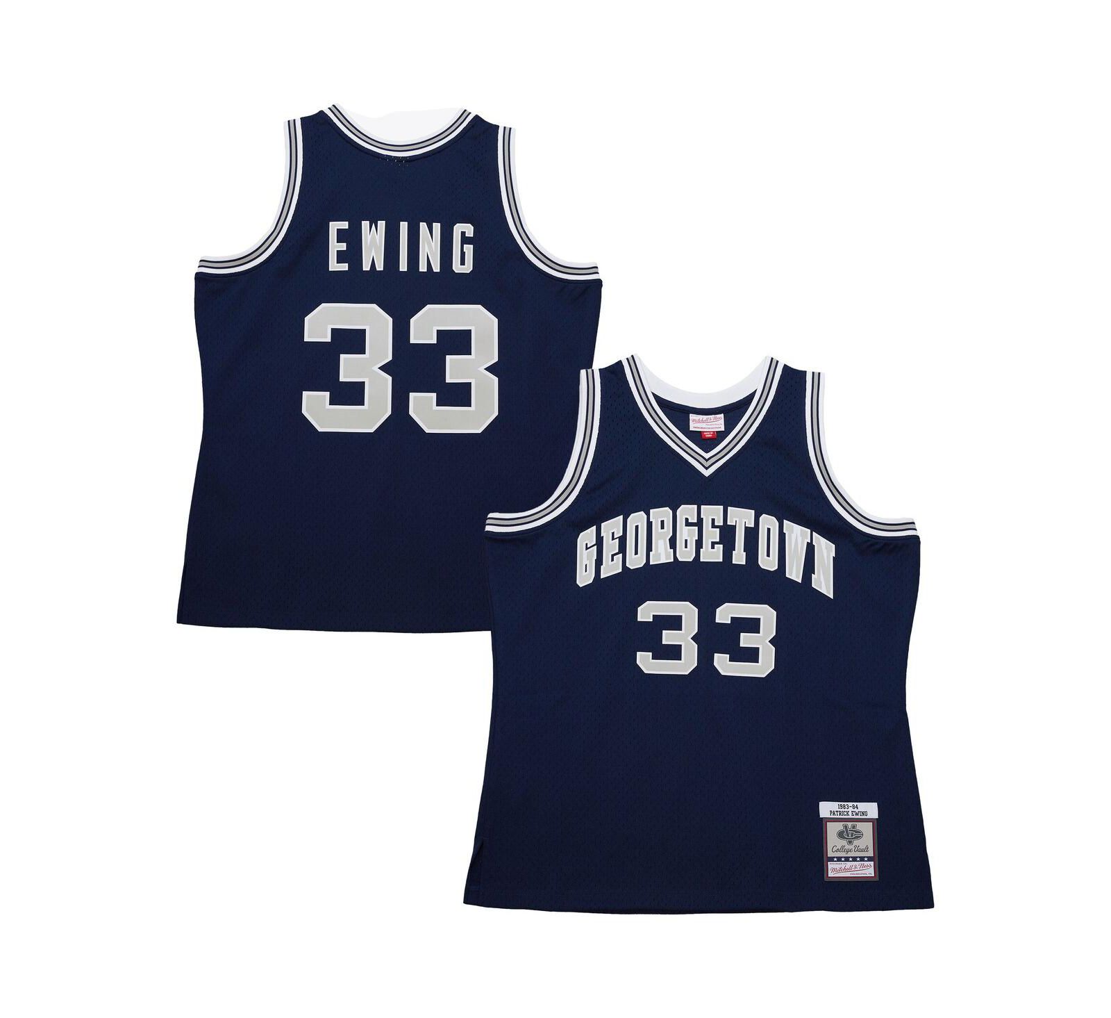 Mitchell & Ness Men's Navy Patrick Ewing Georgetown Hoyas 1983/84 Jersey