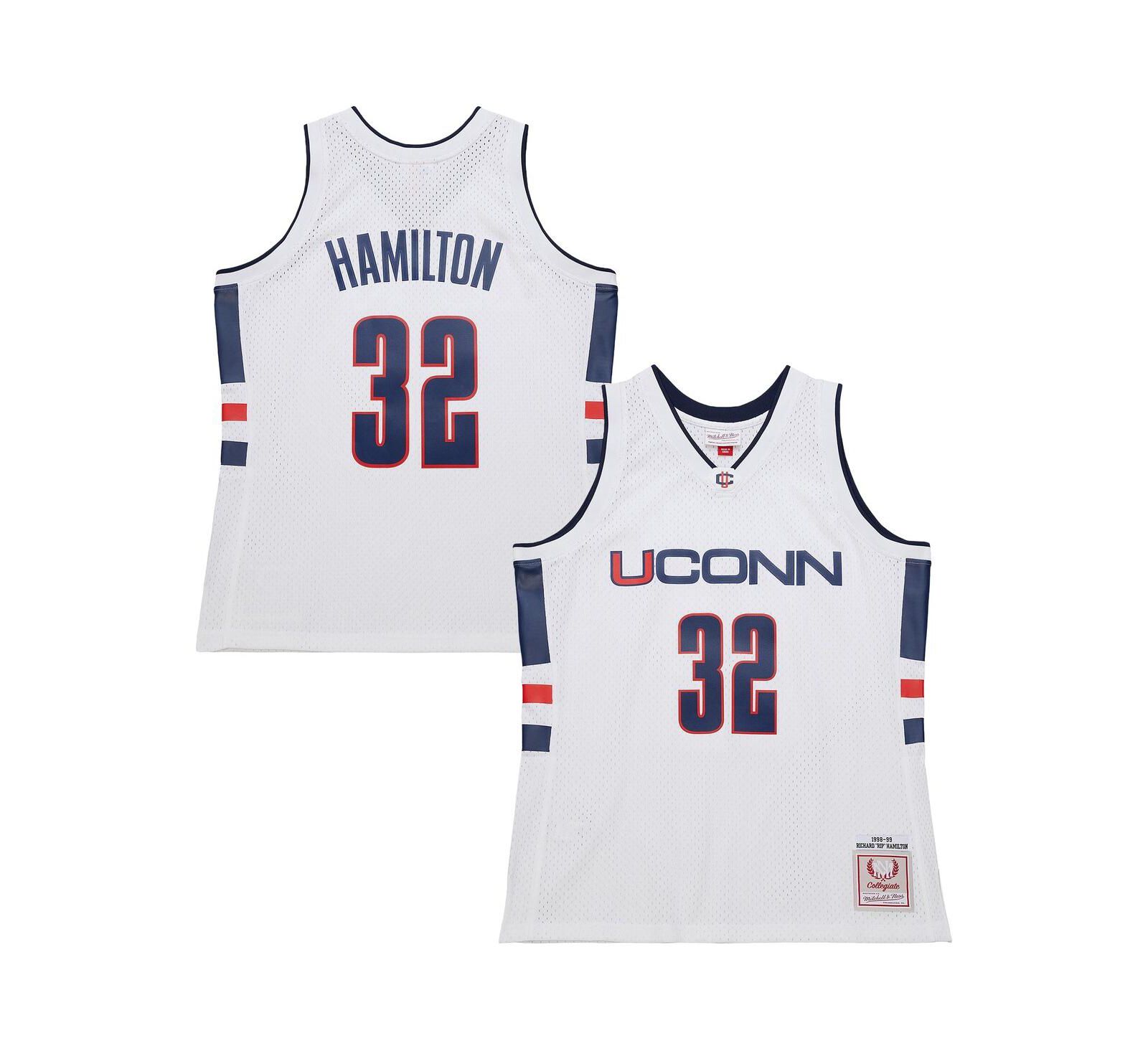 Mitchell & Ness Men's White Richard Hamilton UConn Huskies 1998/99 Jersey