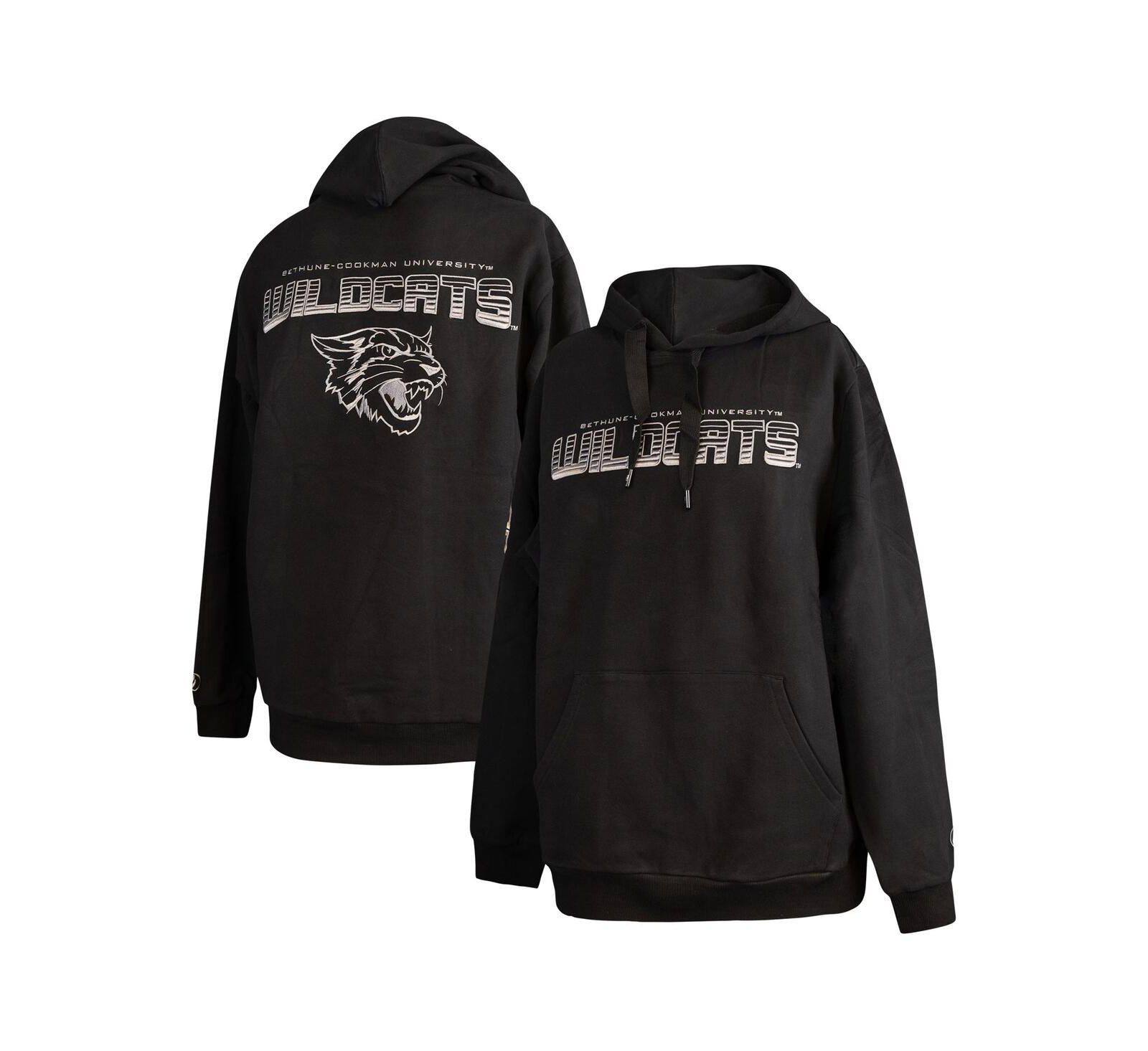 Худи FISLL Мужской Black Bethune-Cookman Wildcats Puff Print Sliced Pullover