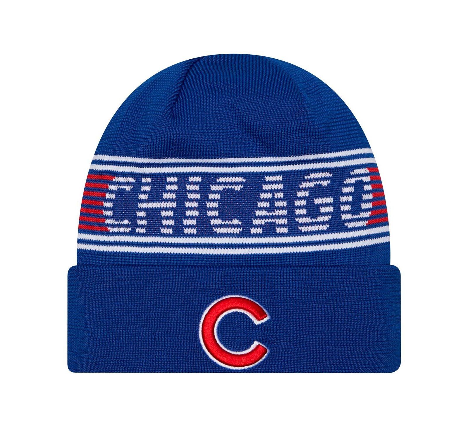 New Era Мужская вязаная шапка Authentic Collection Chicago Cubs, цвет Royal