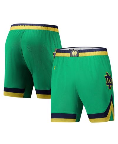 Under Armour Мужские баскетбольные шорты Notre Dame Fighting Irish, зеленые, реплика