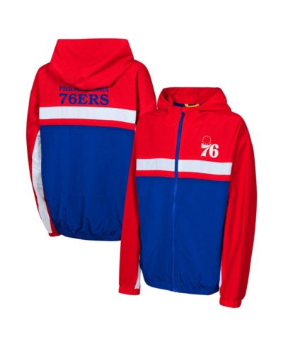 Ветровка-худи Outerstuff Big Boys and Girls Red Philadelphia 76ers Headliner Full-Zip