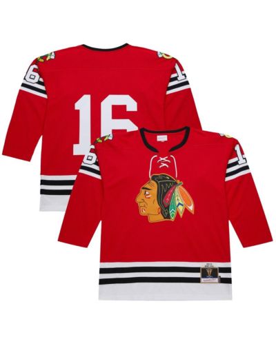 Мужская джерси Mitchell & Ness Scarlet Bobby Hull Chicago Blackhawks 1960-61 Power Play