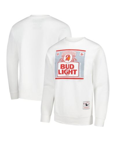 Мужская толстовка Mitchell & Ness x Bud Light White Tampa Bay Buccaneers The Crest Pullover