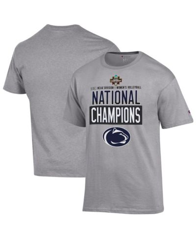 Champion Men's Gray Penn State Nittany Lions 2024 NCAA Women's Volleyball National Champions Locker Room T-Shirt