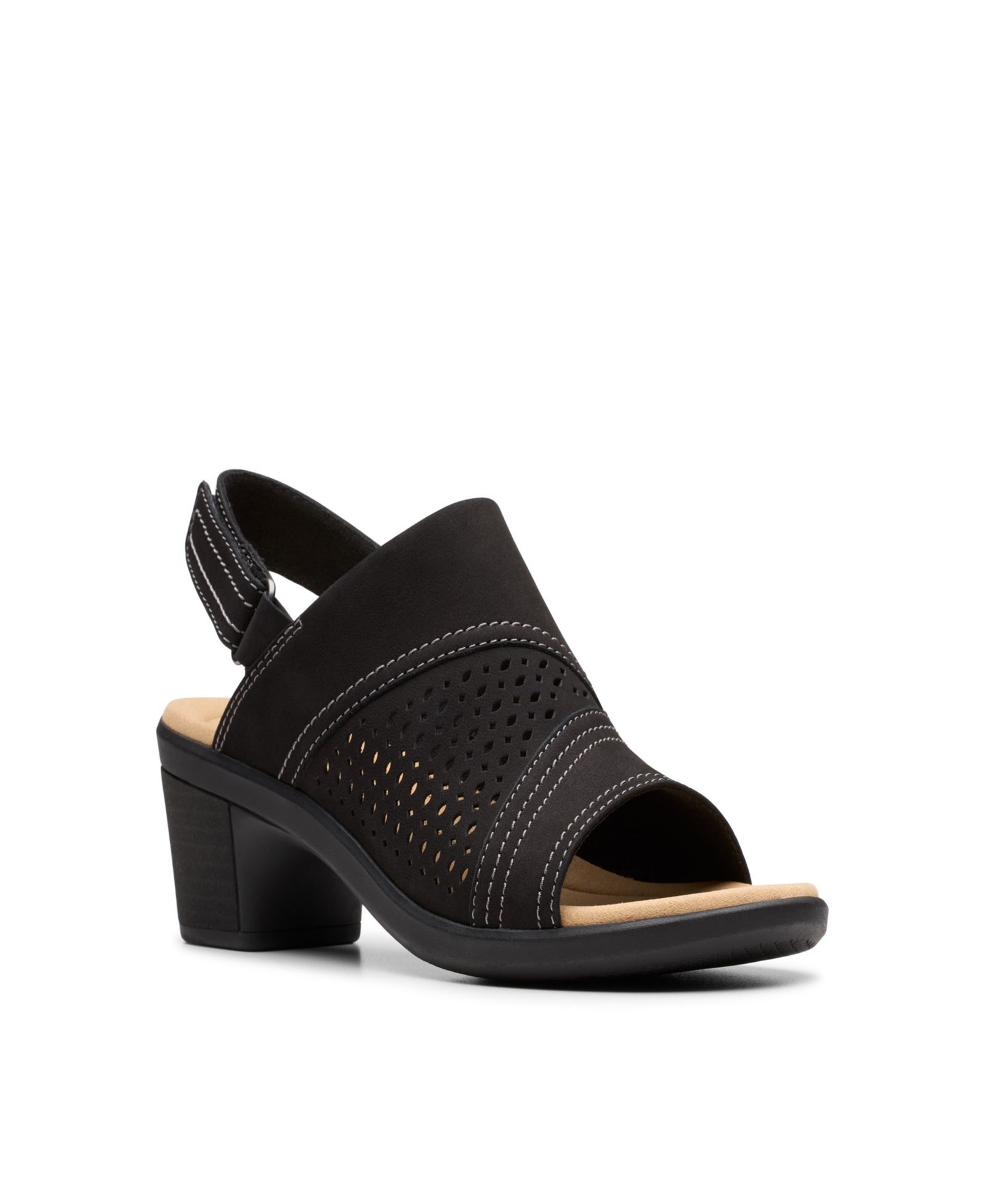 Clarks Collection Emily2 Mist Block Heel Sandals